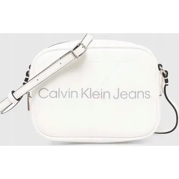 Kabelka Calvin Klein kabelka z eko kůže bílá