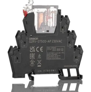 Relé Elektromechanické relé rozhraní 230V ac SPDT Lišta DIN 50mA 30V G2RV-ST 440V ac