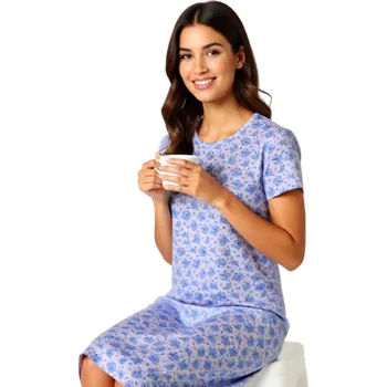 Dámská noční košile Dámská Noční Košile FOLTÝN DKHL 341 Velikost: 2XL, Materiál: Krátký rukáv