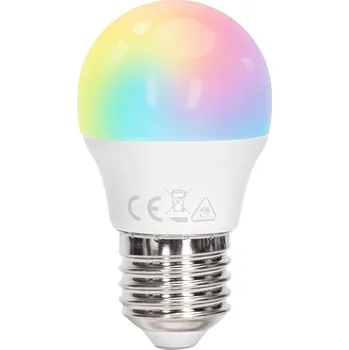 Žárovka Aigostar - LED RGBW Stmívatelná žárovka G45 E27/6W/230V 3000K + DO