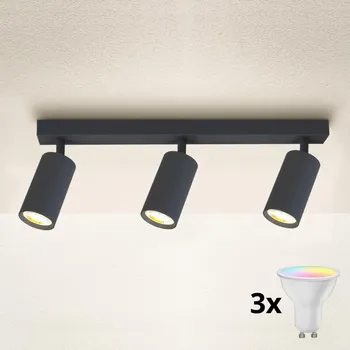 Bodové svítidlo Brilagi - LED Stmívatelné bodové svítidlo SELE 3xGU10/6W/230V antracit