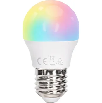 Žárovka Aigostar - LED RGBW Stmívatelná žárovka G45 E27/4,8W/230V 3000K + DO