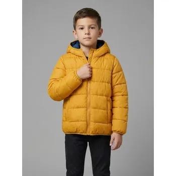 Oblečení a móda Sinsay - Prošívaná puffer bunda s kapucí - jantarová - 8425N-18X - 8425N-18X-116
