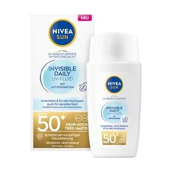 Opalování NIVEA SUN UV Gesicht Experte Invisible Daily UV-Fluid LSF 50+ Opalovací gel