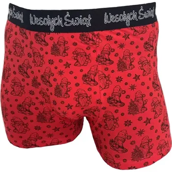 Boxerky Boxerky C+3 art.VBE-740 Vánoce - C+3 červená XL