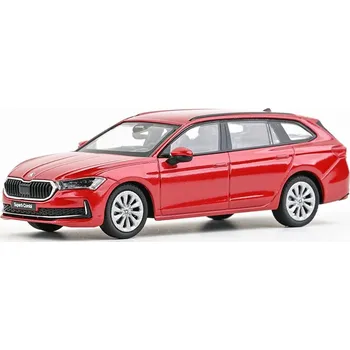 Hračka Škoda Superb IV Combi 2023 Červená Carmine Metalíza 1:43 Škoda Superb 4 Combi- kovový model auta 1/43