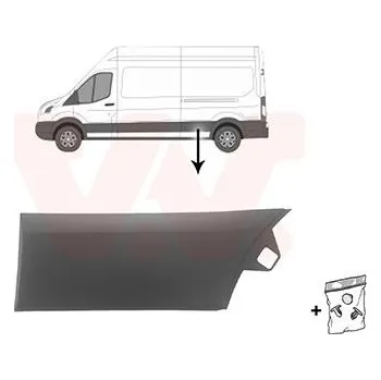 Lišta karosérie Ozdobná / ochranná lišta, boční stěna VAN WEZEL 1991419