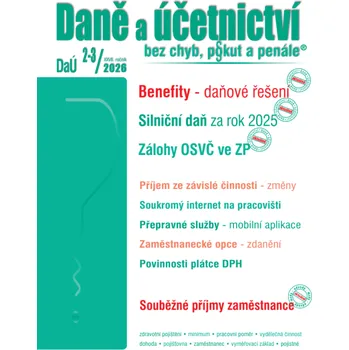 DaÚ č. 2-3 / 2026 - Zaměstnanecké benefity