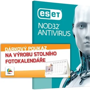 Software ESET NOD32 Antivirus + DÁREK Stolní kalendář SWNA-SK
