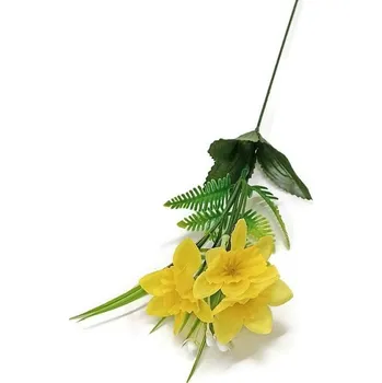 umělá květina Narcis 51 cm - žlutá