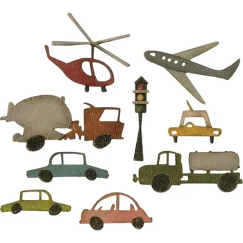 Kancelářská technika Sizzix 661809 Řezací šablona Dopravní prostředky 19 ks