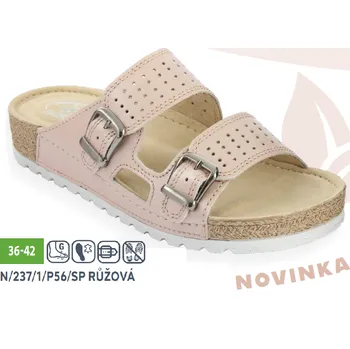 Dámská zdravotní obuv Santé N/237/1/P56/SP dámské zdravotní pantofle růžová Barva: Růžová, Velikost: 38, Stélka: Anatomicky tvarovaná