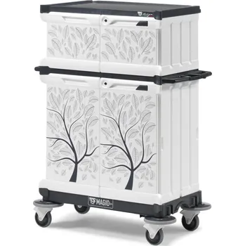 Koš na prádlo TTS Italy Vozík na čisté prádlo Magic Art 25S Barva: kapok, Vybavení: bez
