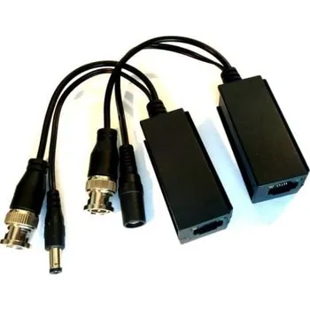 Analogová kamera HD-AHD video baloun, balun, transreceiver, souprava převodníků pro přenos analogového HD až 8MPx po UTP - TT-TVI02/UTP101P-HD