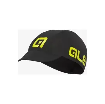 Pokrývka hlavy Alé letní cyklistická čepice černá/svítivě žlutá