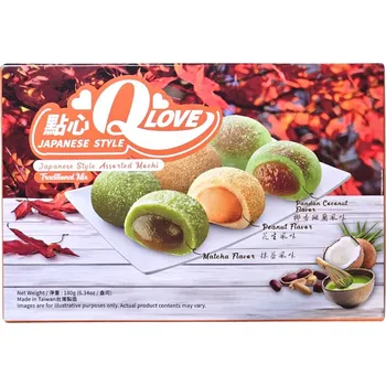 Trvanlivě pečivo QLove Traditional Mix Assorted Mochi 180g