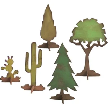 Kancelářská technika Sizzix 661813 Řezací šablona Vánoční stromky