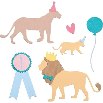 Kancelářská technika Sizzix 663364 Řezací šablona Párty kočky