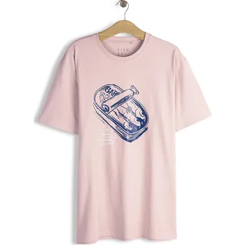 Pánská móda GATE Bavlněné tričko s potiskem XXL 126-0122/21