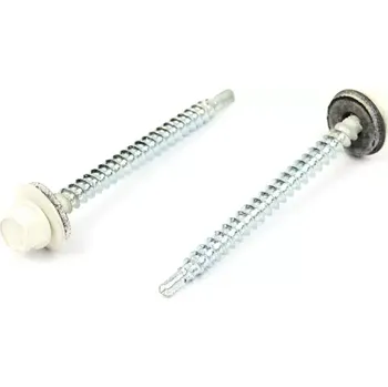 Vrut Farm. vrut s EPDM podložkou 4,8x60 RAL 9010 Bílá