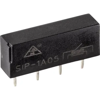 Relé TRU COMPONENTS SIP1A05 relé s jazýčkovým kontaktem 1 spínací kontakt 5 V/DC 0.5 A 10 W SIP-4