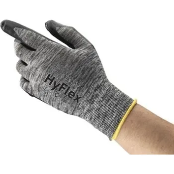 Pracovní rukavice Ansell Pracovní rukavice CE EN ISO 21420:2020 Černá Ano Nylon Ano Ano 6 Hyflex Nitrilová pěna