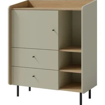 Komoda AE9 2S 1D komoda Alessio, eukalyptus-dub Baltic Dune, 95 x 115 x 42 cm