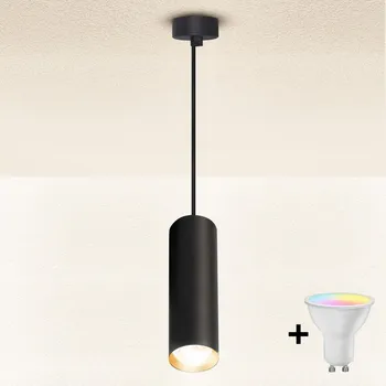 Brilagi - LED Stmívatelný lustr na lanku SELE 1xGU10/6,5W/230V černá/zlatá