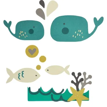 Kancelářská technika Sizzix 662099 Řezací šablona Pod mořem 14 ks