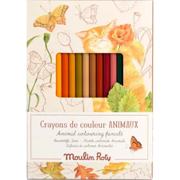 Pastelky Zvířecí barvy s omalovánkami