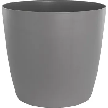 Květináč Plastkon Ella Twist N Roll Samozavlažovací květináč, ø 35 cm × 31 cm, plast, šedý&nbsp;4114066128