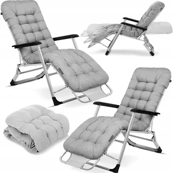 Zahradní lehátko Lehátko kovové šedé Sofotel