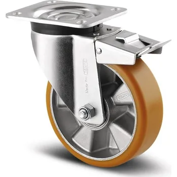 Pojezdové kolečko TENTE KOLEČKA Kolečko pro vysoké zatížení 125mm, s brzdou, plotýnka, 3677ITP125P63 LW60 smart