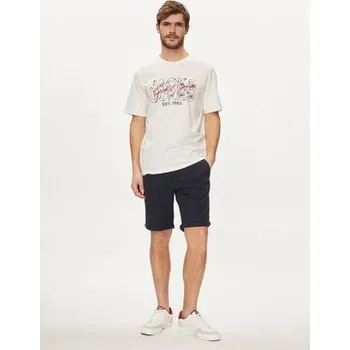 Pánské kraťasy Jack & Jones Šortky z materiálu Fury 12206889 Tmavomodrá Regular Fit S