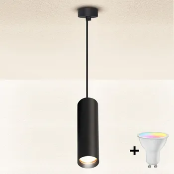 Brilagi - LED Stmívatelný lustr na lanku SELE 1xGU10/6,5W/230V černá