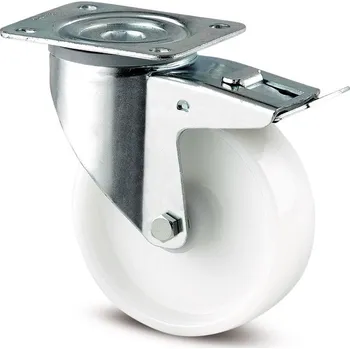 Pojezdové kolečko TENTE KOLEČKA Kolečko pro transportní zařízení 125mm, s brzdou, plotýnka, 3477UOO125P62
