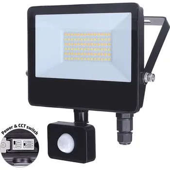 Solight LED reflektor se senzorem TOP, 30W, max. 3900lm, 3CCT, volitený výkon 100/66%, IP65, rychlospojka