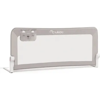 Dětská zábrana Nukido 722300 Ochranná zábrana k posteli 150 × 66 × 35 cm - šedá