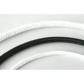 Železářství PA 6mm šňůra pletená s jádrem černá - 100m/balení