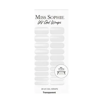 Make-up Miss Sophie UV Gel Wraps Transparent Fólie na nehty