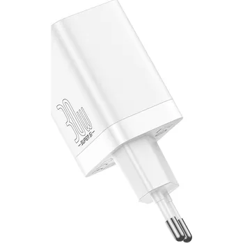 Baseus - síťová nabíječka Super Si Pro (CCSUPP-E02) - Type-C, USB, rychlé nabíjení, 30W - bílá