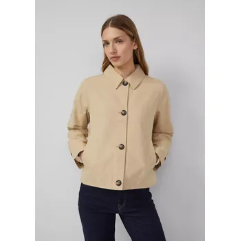 Dámská bunda s.Oliver krátký přechodový kabát béžový Velikost: 36