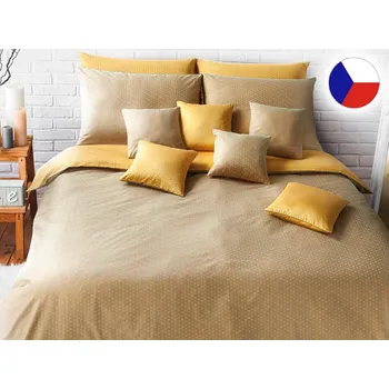 Povlečení Damaškové povlečení EXCELLENT 2x 70x90, 220x200 GRACE Podzimní geometrie