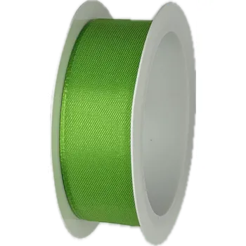 Stuha stuha taftová fresh green zelená 25mm x 3m (6,-Kč/m) (stuha taftová zelená, oboustranná)