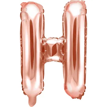 Balónek Fóliový balón písmeno H rose gold na párty