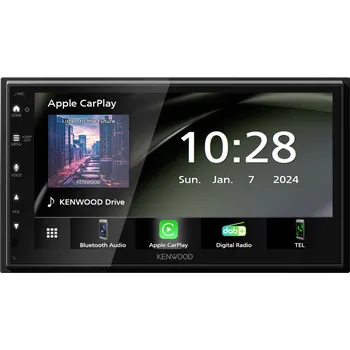 Kenwood multimediální přehrávač do auta (2 DIN) Android Auto(TM), Apple CarPlay, DAB plus tuner, konektor pro couvací kameru