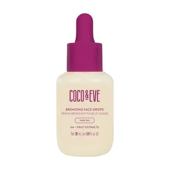 Samoopalovací přípravek Coco & Eve Bronzing Face Drops Dark Tan Samoopalovací sérum