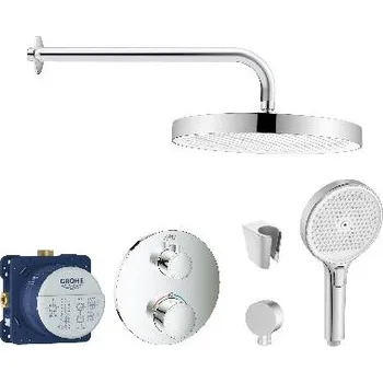 Sprchový set SANITINO - Sprchový set s termostatem a tělesem pod omítku Grohe, příslušenství kielle, chrom SANI21GKK005