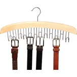 Zeller Present Dřevěný věšák na kravaty a opasky, 12 háčků