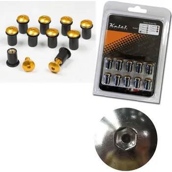 HSM Sada šroubů pro upevnění plexi (včetně plastové podložky) stříbrné (10 ks)